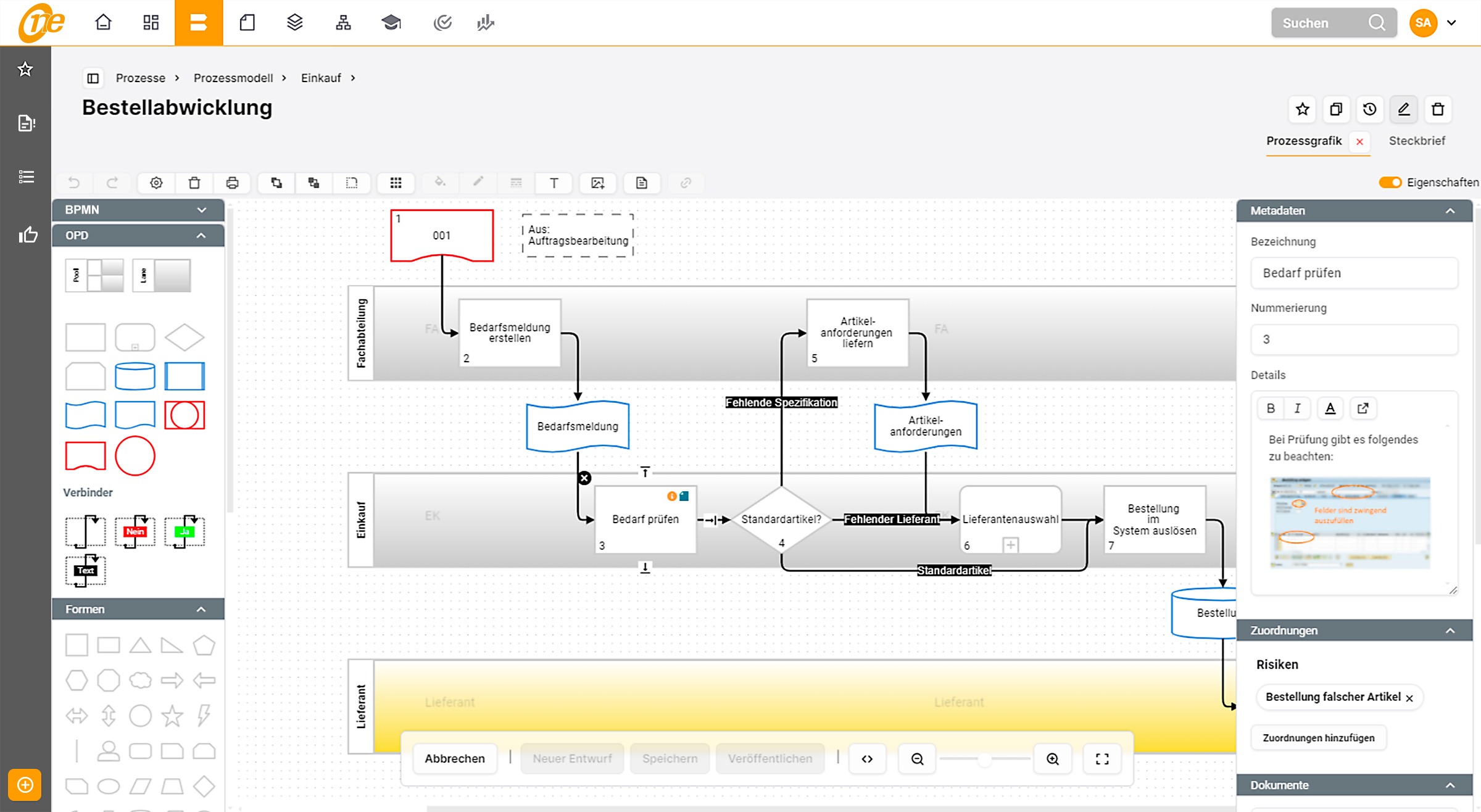 Schnell und einfach Geschäftsprozesse modellieren mit dem Process Designer von sycat ONE