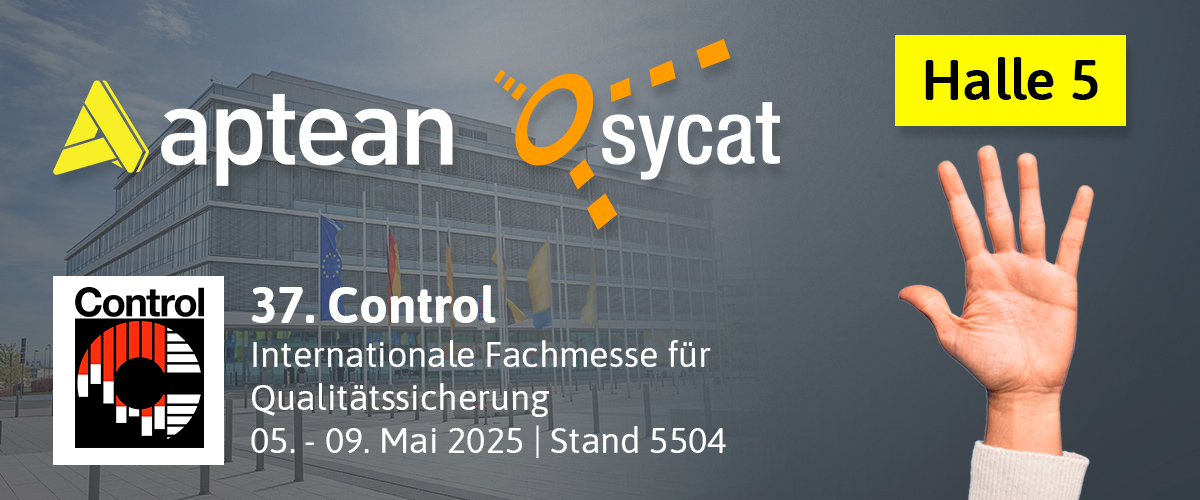 sycat auf der Control 2025: Internationale Fachmesse für Qualitätssicherung vom 6. bis 9. Mai in Stuttgart