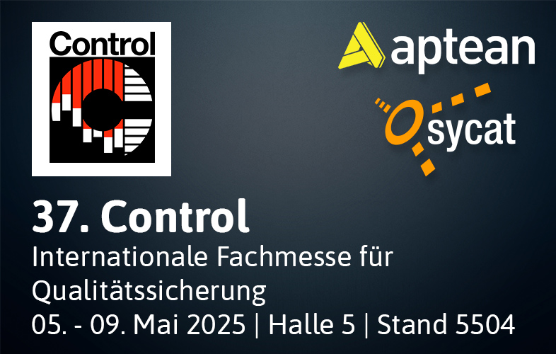 sycat auf der Control 2025: Internationale Fachmesse für Qualitätssicherung vom 6. bis 9. Mai in Stuttgart